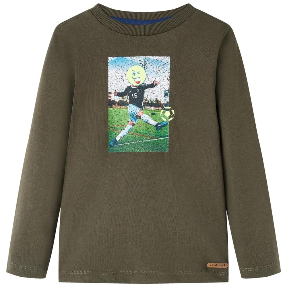 Maglietta Da Bambino Maniche Lunghe Giocatore Calcio Cachi 116 - Foto 1