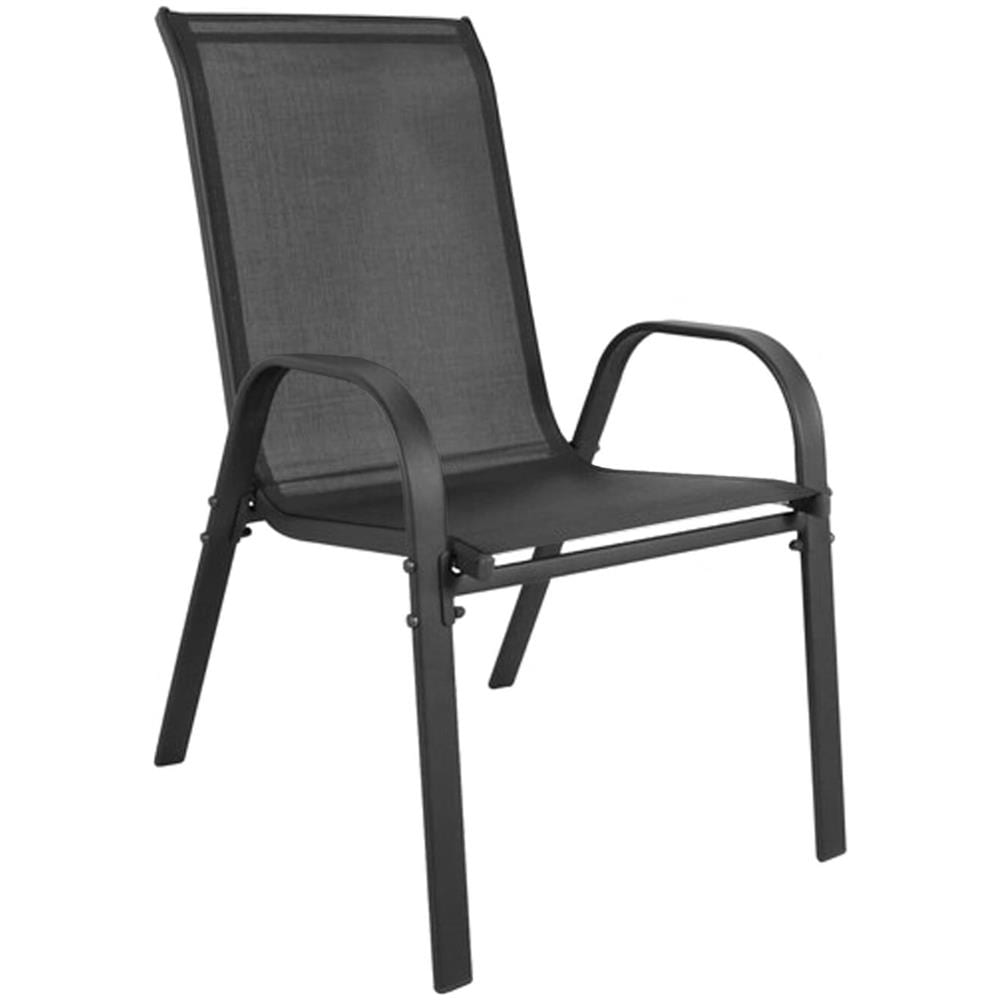 Sedia moderna SOFIA - Grigio scuro per giardino, patio, balcone x 4 - Foto 2