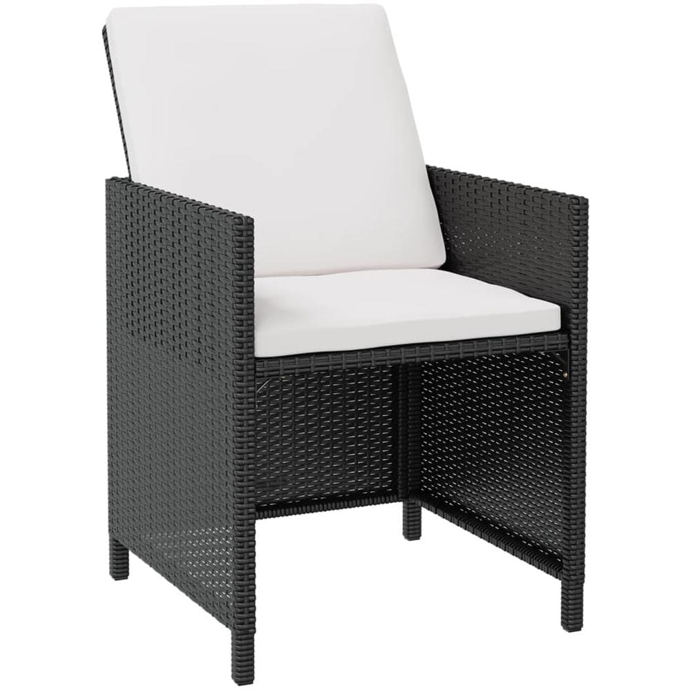 Set Mobili Per Esterni 33 Pz Nero Polyrattan E Legno Di Acacia - Foto 2