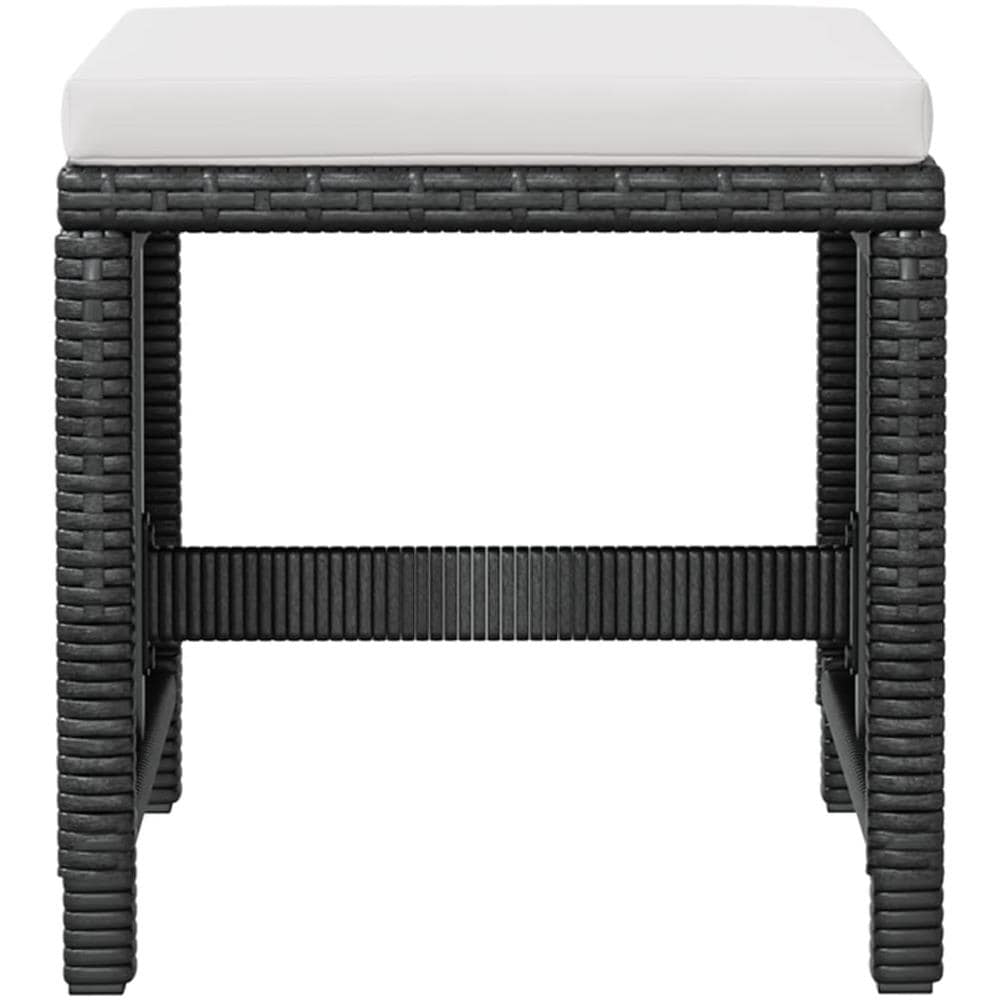 Set Mobili Per Esterni 33 Pz Nero Polyrattan E Legno Di Acacia - Foto 10