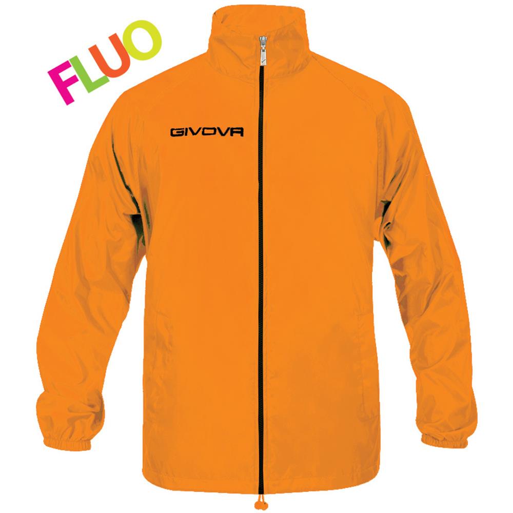 Rain Basico - Con Cappuccio Nascosto - Manica Lunga Di Colore Arancio Fluo Taglia M - Foto 1