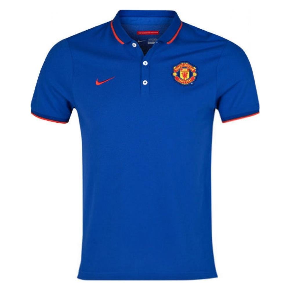 2014-15 Man Utd Authentic League Polo Shirt (blue) - Large 107-112 cm (104-112cm) - Foto 1