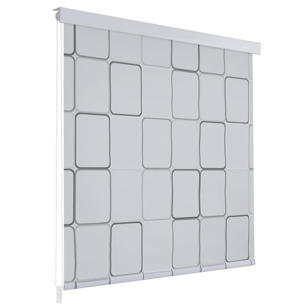 Tenda a Rullo per Doccia 80x240 cm Quadrati - Foto 1