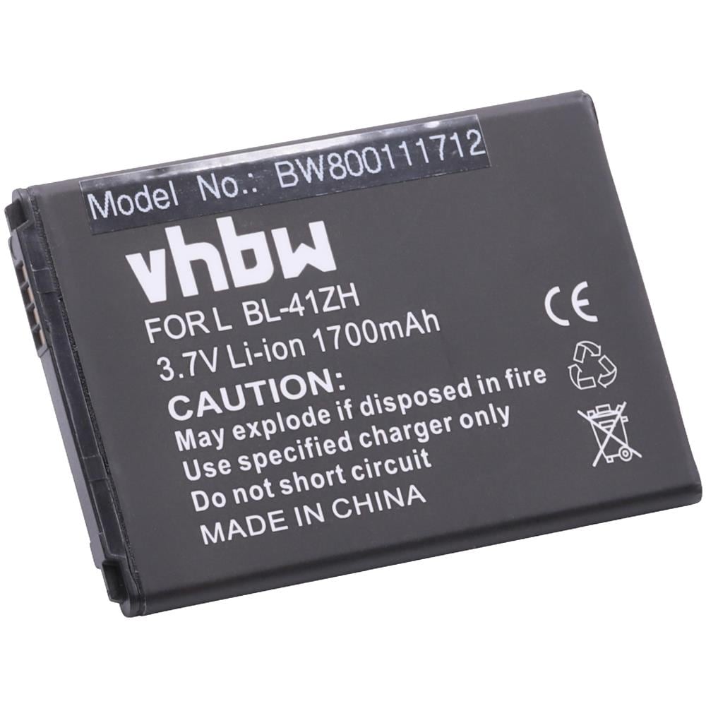 Li-ion Batteria 1700mah (3.7v) Per Cellulari E Smartphone Lg Leon 3g, 4g, H320mb, H324, H326t, H326tv, H340, H340n Come Bl-41zh, Eac62378407. - Foto 1