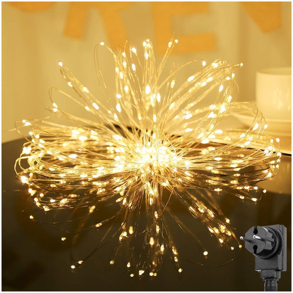 20m 200er Led Decorativo Luce + 3m Cavo Di Alimentazione 4.5v Alimentazione Di Sicurezza Copper Led Luce - Foto 2