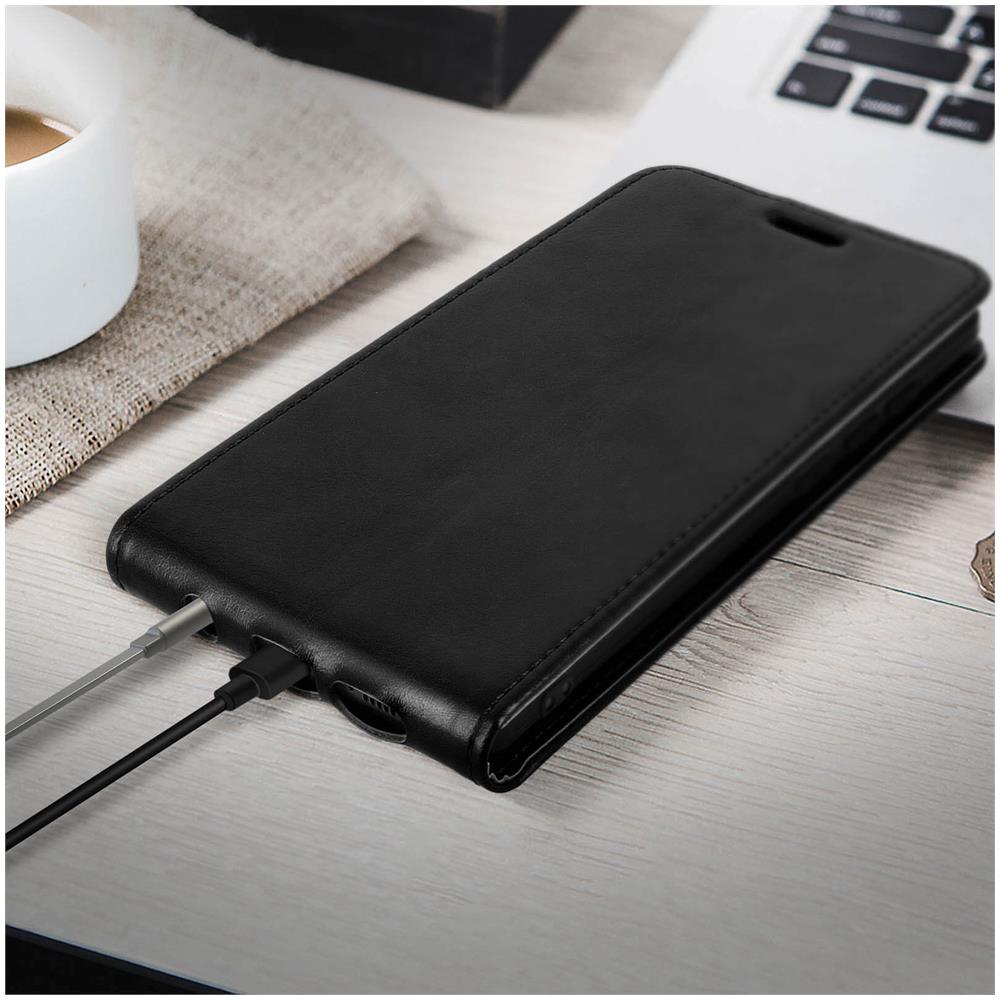 Custodia Samsung Galaxy A40 Sportellino Portadocumenti Protezione Nero - Foto 2