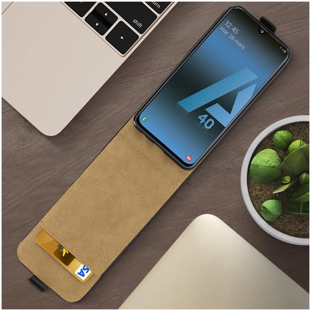 Custodia Samsung Galaxy A40 Sportellino Portadocumenti Protezione Nero - Foto 10