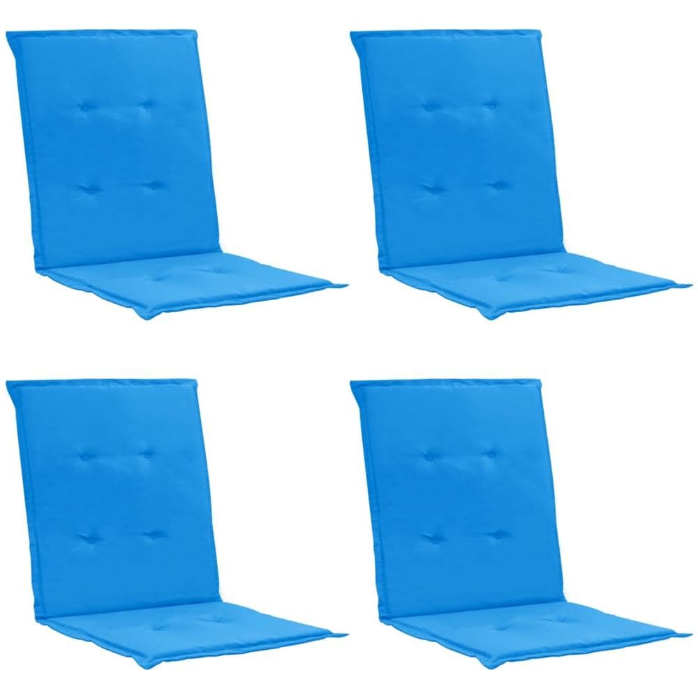 Cuscini per Sedie da Giardino 4 pz Blu 100x50x4 cm - Foto 1