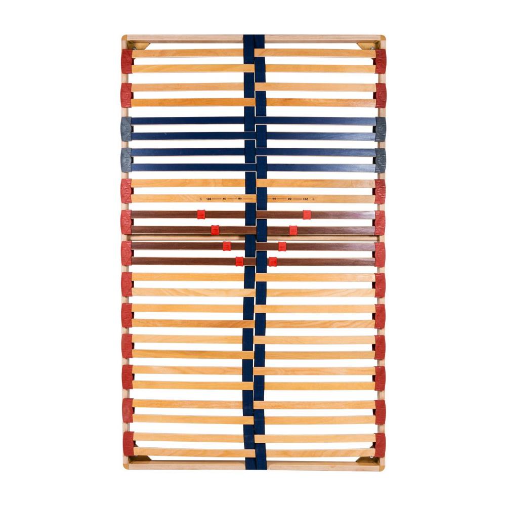 Rete Piazza E Mezza Modello Dynamic Misura 120x200 In Legno Di Faggio Con Doghe Ammortizzate E Basculanti E Regolatori Di Rigidità Zona Lombare - Materassimemory. eu - Foto 2