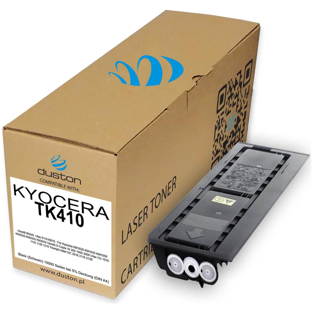 TONER COMPATIBILE - 3x Tk410, Tk-410 Negro Compatible Con Kyocera Km1620 Km1635 Km1650 Km2020 Km2035 Km2050 - Foto 2