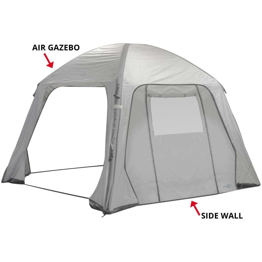 Parete Laterale Tenda con Porta e Finestra Air Gazebo Grigio - Foto 2