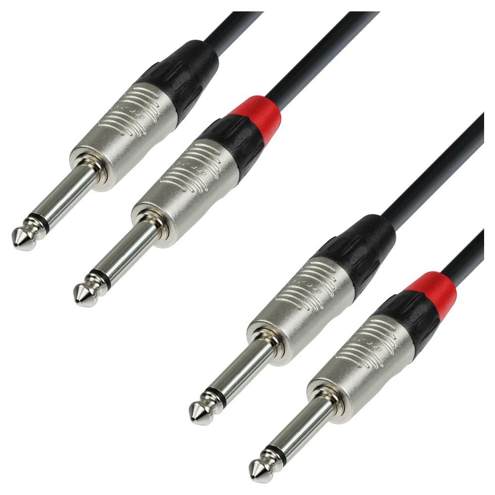 K4 TPP 0150 1.5m 2 x 6.35mm TRS 2 x 6.35mm TRS Nero, Argento cavo audio - Foto 1