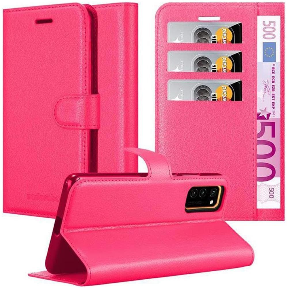 Custodia Compatibile Con Honor View 30 In Rosa Vivo - Coperchio Protettiva Con Chiusura Magnetica, Funzione Stand E Tasca Per Le Carte - Foto 1