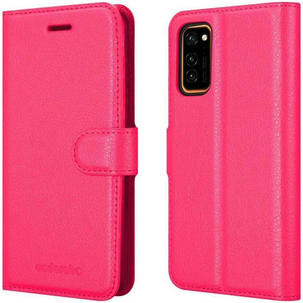 Custodia Compatibile Con Honor View 30 In Rosa Vivo - Coperchio Protettiva Con Chiusura Magnetica, Funzione Stand E Tasca Per Le Carte - Foto 8