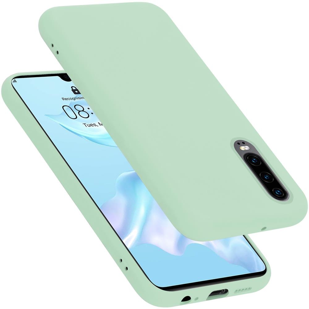Custodia Compatibile Con Huawei P30 In Liquid Verde Chiaro - Coperchio Protettivo In Silicone Tpu Flessibile - Foto 1