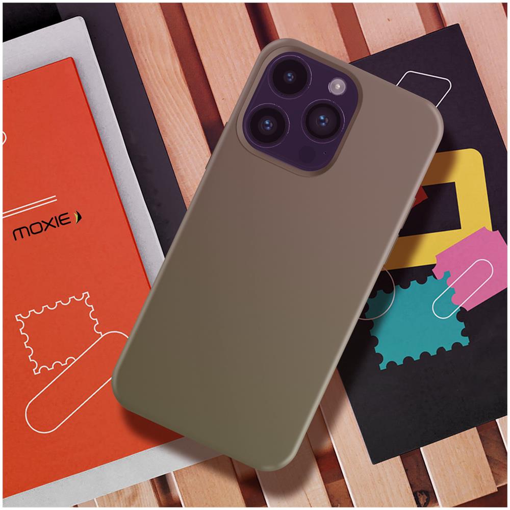 Cover Per Iphone 14 Pro Ibrida Semirigida Sottile Leggera Grigia - Foto 2