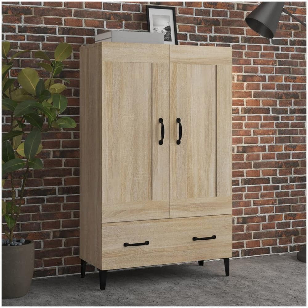 Credenza Rovere Sonoma 70x31x115 Cm In Legno Multistrato - Foto 1