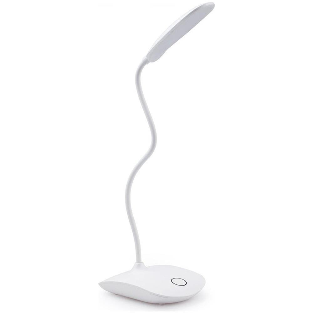 Lampada Da Tavolo A Led Ruotabile, Dimmerabile, Alimentata A Batteria Bianca - Foto 1