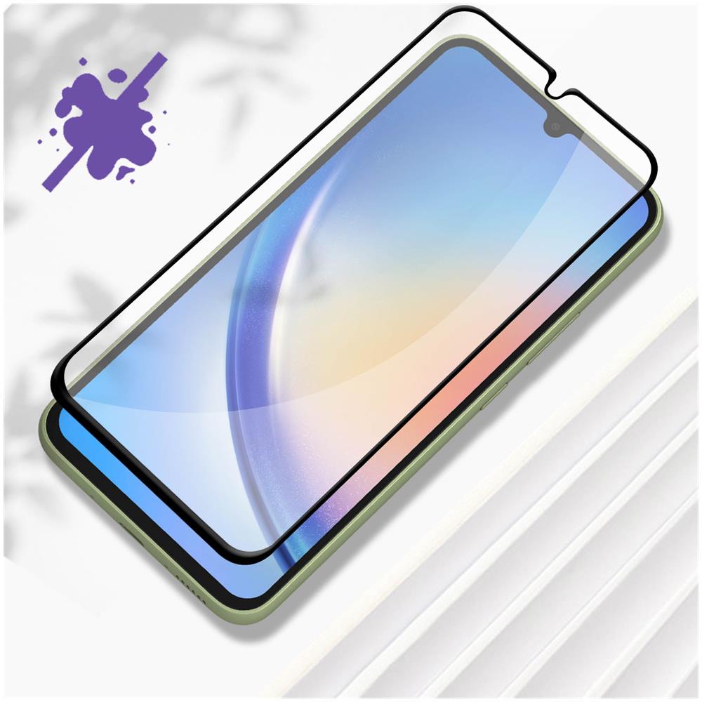 Pellicola Salvadisplay Vetro Temperato 9h Per Samsung Galaxy A34 5g Bordo Nero - Foto 5