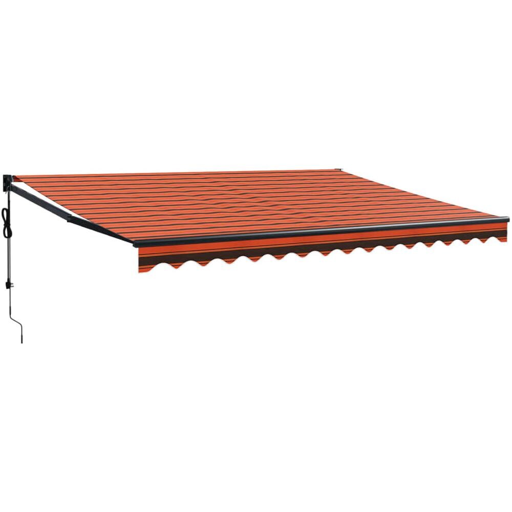 Tenda Sole Automatica Retrattile Arancione e Marrone 4x3 m - Foto 1