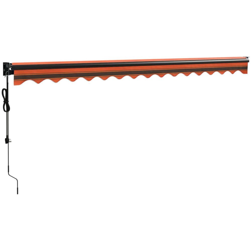 Tenda Sole Automatica Retrattile Arancione e Marrone 4x3 m - Foto 7