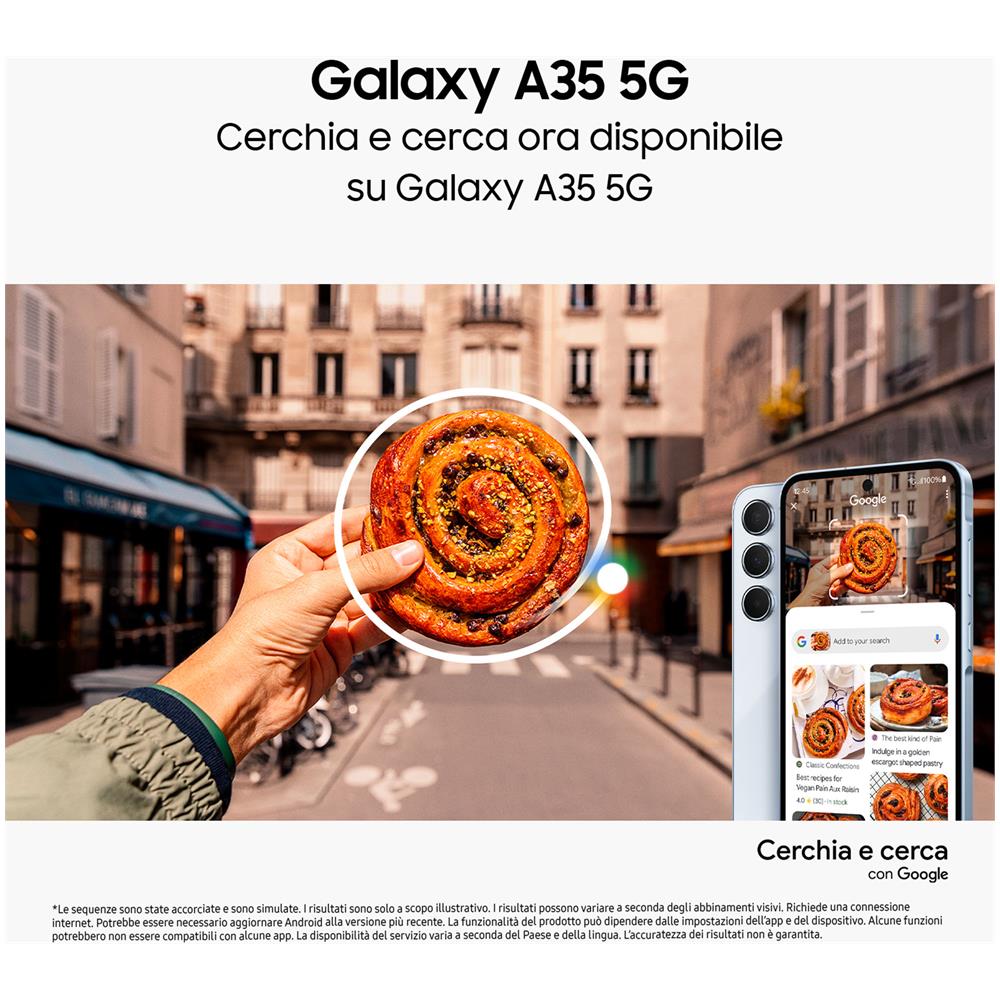 Galaxy A35 5G 128GB 6GB Ram Display 6.6" 5000 mAh Awesome Lilac Italia  - Foto 16