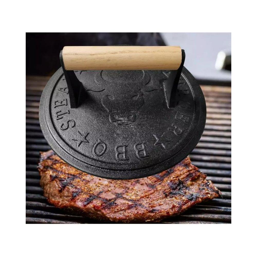 Pressa per carne in ghisa KH-1760 per hamburger e bistecche perfetti - Foto 2