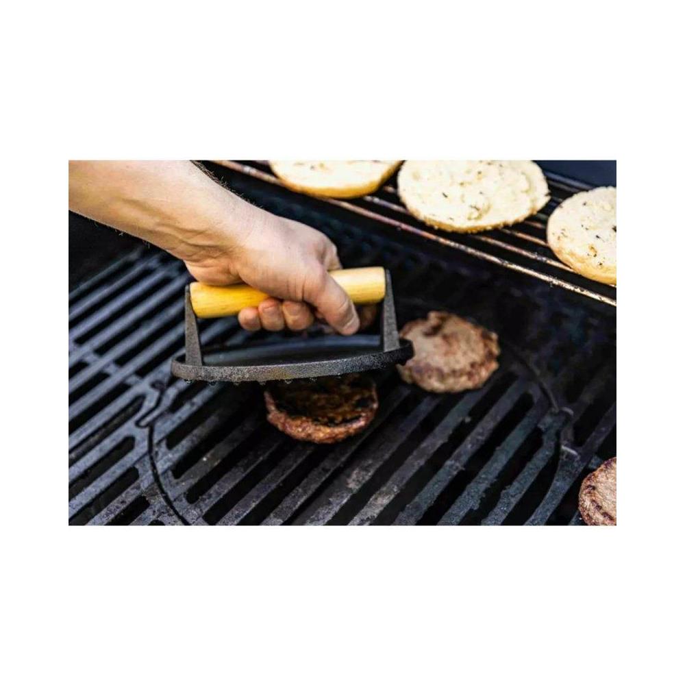 Pressa per carne in ghisa KH-1760 per hamburger e bistecche perfetti - Foto 5