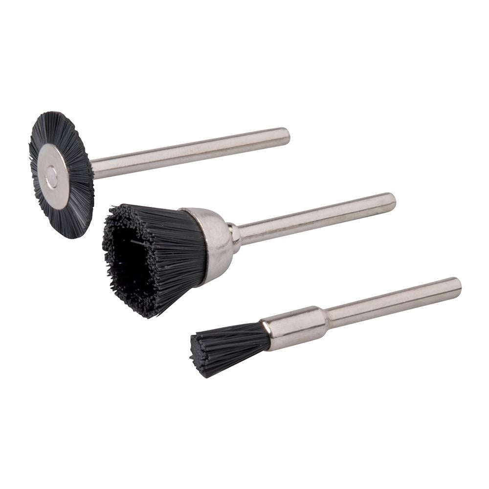 282523 Set Di Spazzole In Nylon Per Utensile Multifunzione 3 P. zi Ø 5, 15, 20 Mm - Foto 1