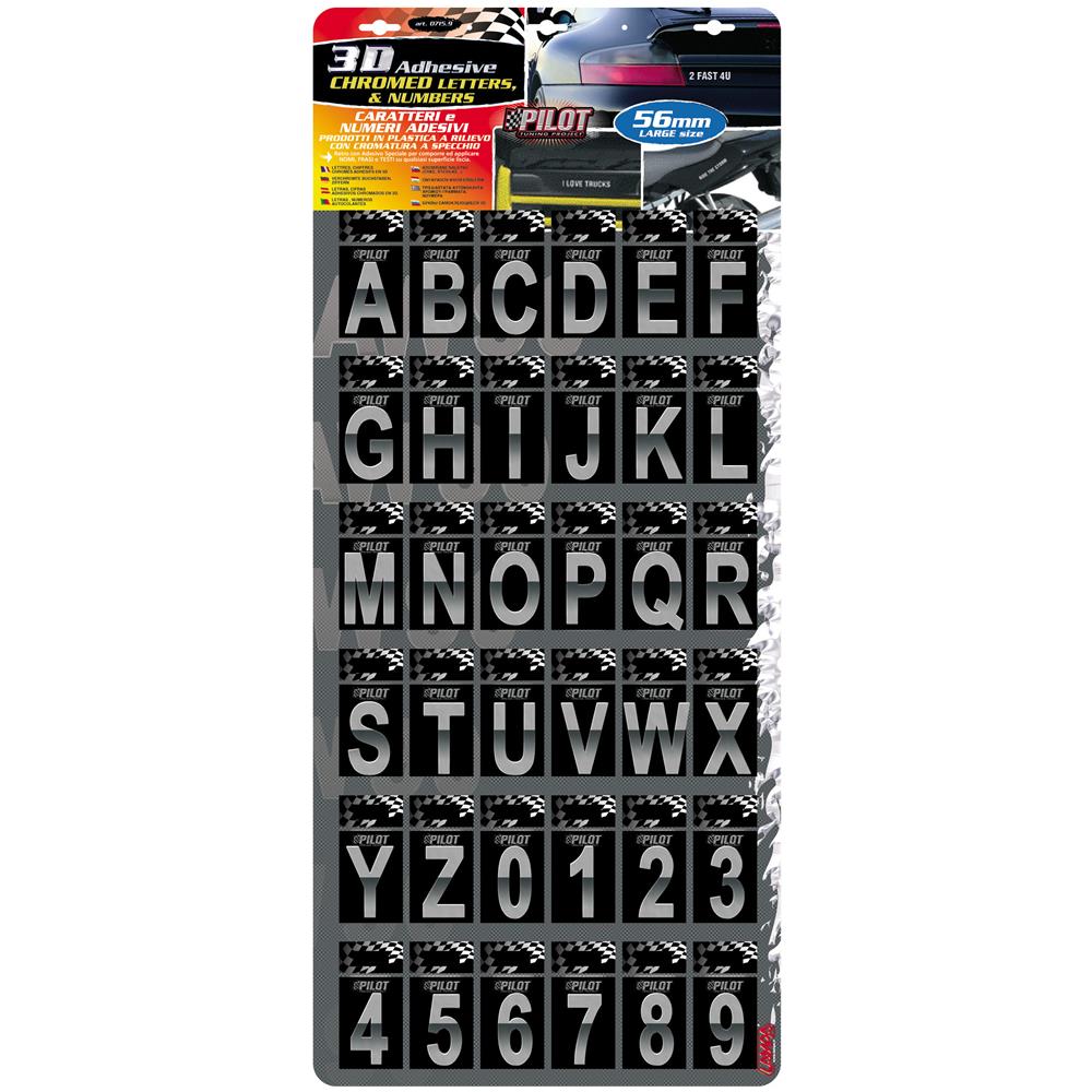 Display 180 Lettere Cromate 56mm T-5 - Foto 2