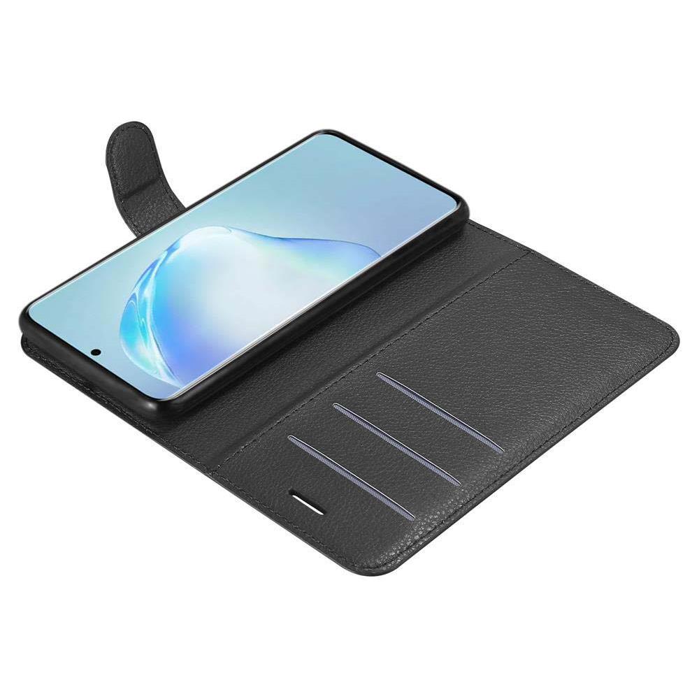 Custodia Compatibile Con Samsung Galaxy S20 Plus In Nero Carbone - Coperchio Protettiva Con Chiusura Magnetica, Funzione Stand E Tasca Per Le Carte - Foto 8
