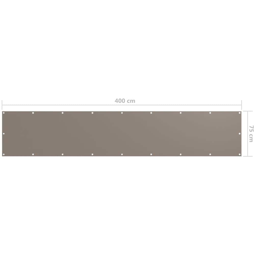 Paravento Da Balcone Talpa 75x400 Cm Tessuto Oxford - Foto 5