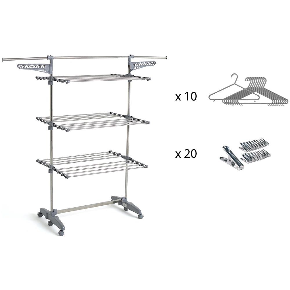 Stendibiancheria 25m 3 Livelli + Accessori - Bat-tr-22s - Foto 1