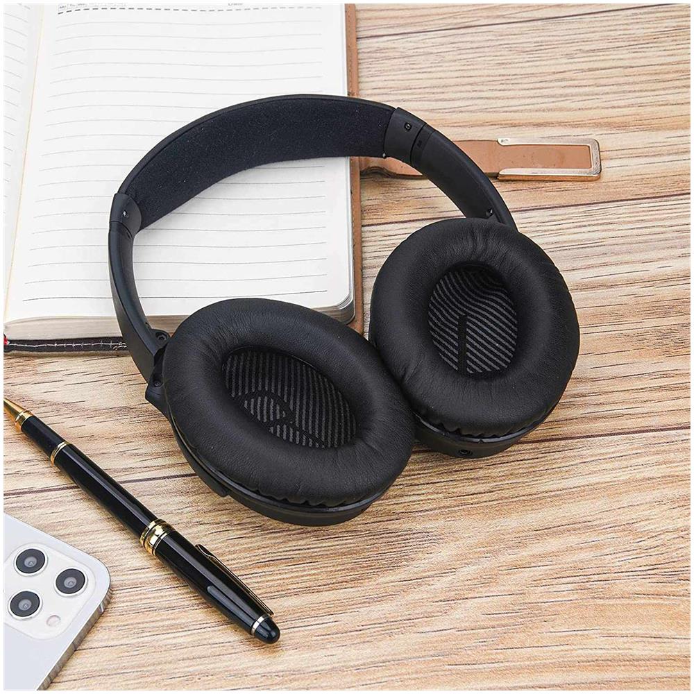 Cuscinetti Auricolari Per Bose Qc35 I/ii, Qc25, Qc15, Qc 2 Ae 2, Ae 2i, Ae 2w, Soundtrue, Soundlink Black - Foto 2