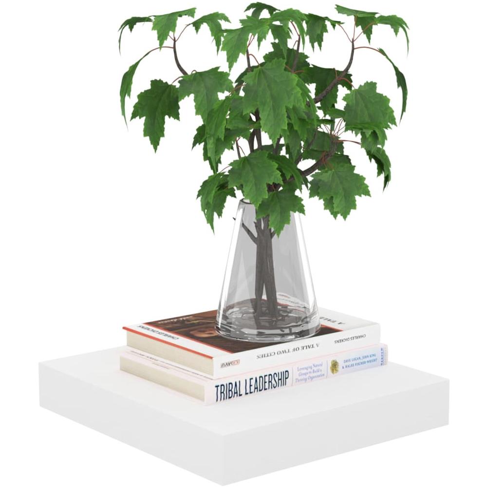 Mensola A Parete Rovere E Bianca 23x23,5x3,8 Cm In Mdf - Foto 3