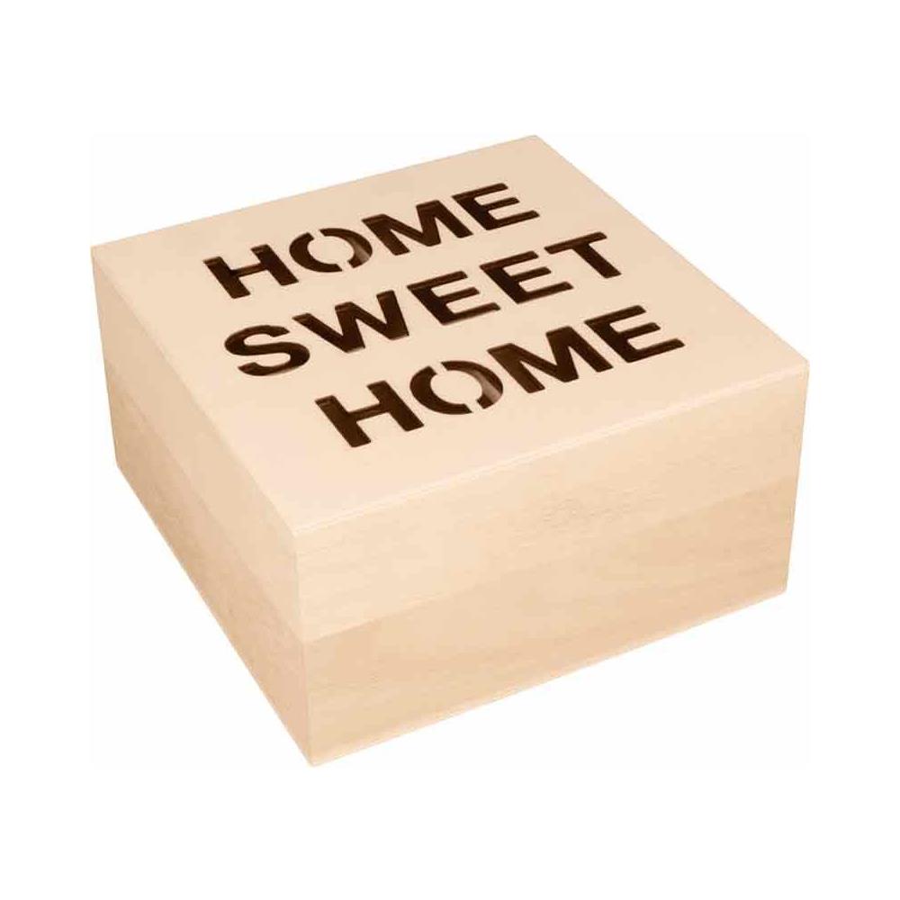 Scatola Da Tè 17 X 17 X 8 Cm - Casa Dolce Casa - Foto 1