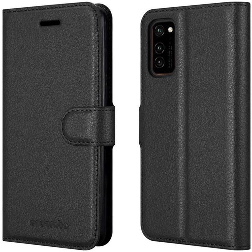 Custodia Compatibile Con Honor View 30 In Nero Carbone - Coperchio Protettiva Con Chiusura Magnetica, Funzione Stand E Tasca Per Le Carte - Foto 1