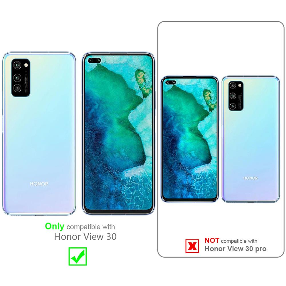Custodia Compatibile Con Honor View 30 In Nero Carbone - Coperchio Protettiva Con Chiusura Magnetica, Funzione Stand E Tasca Per Le Carte - Foto 2