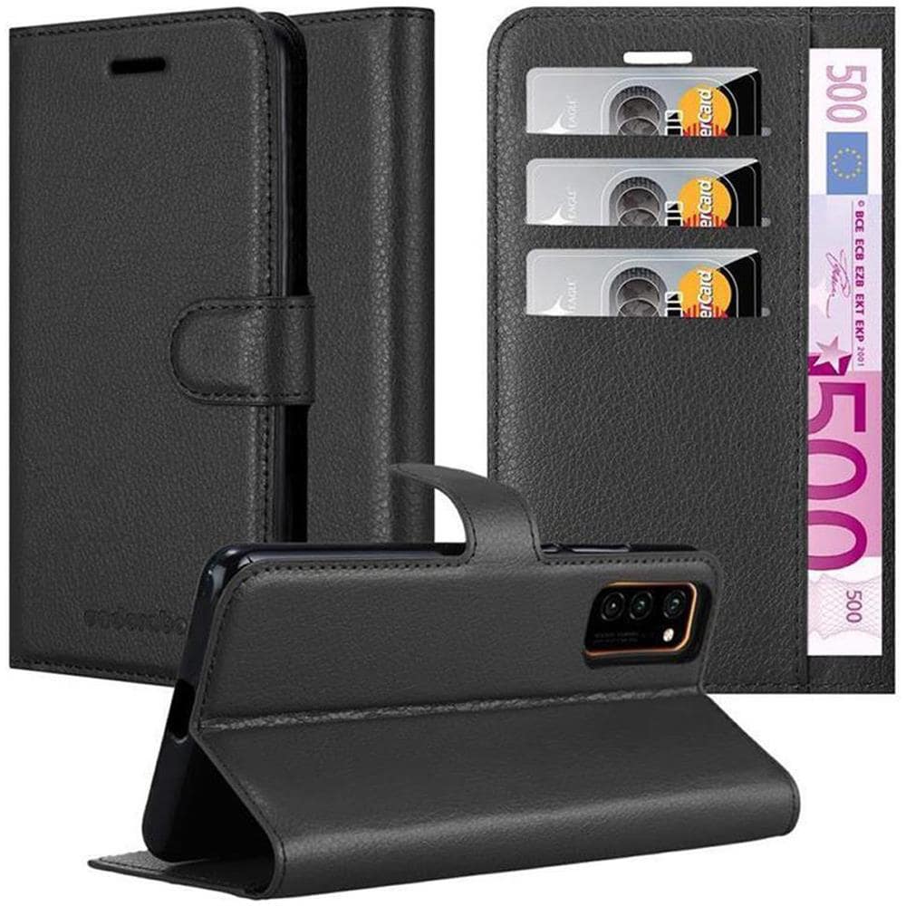 Custodia Compatibile Con Honor View 30 In Nero Carbone - Coperchio Protettiva Con Chiusura Magnetica, Funzione Stand E Tasca Per Le Carte - Foto 8