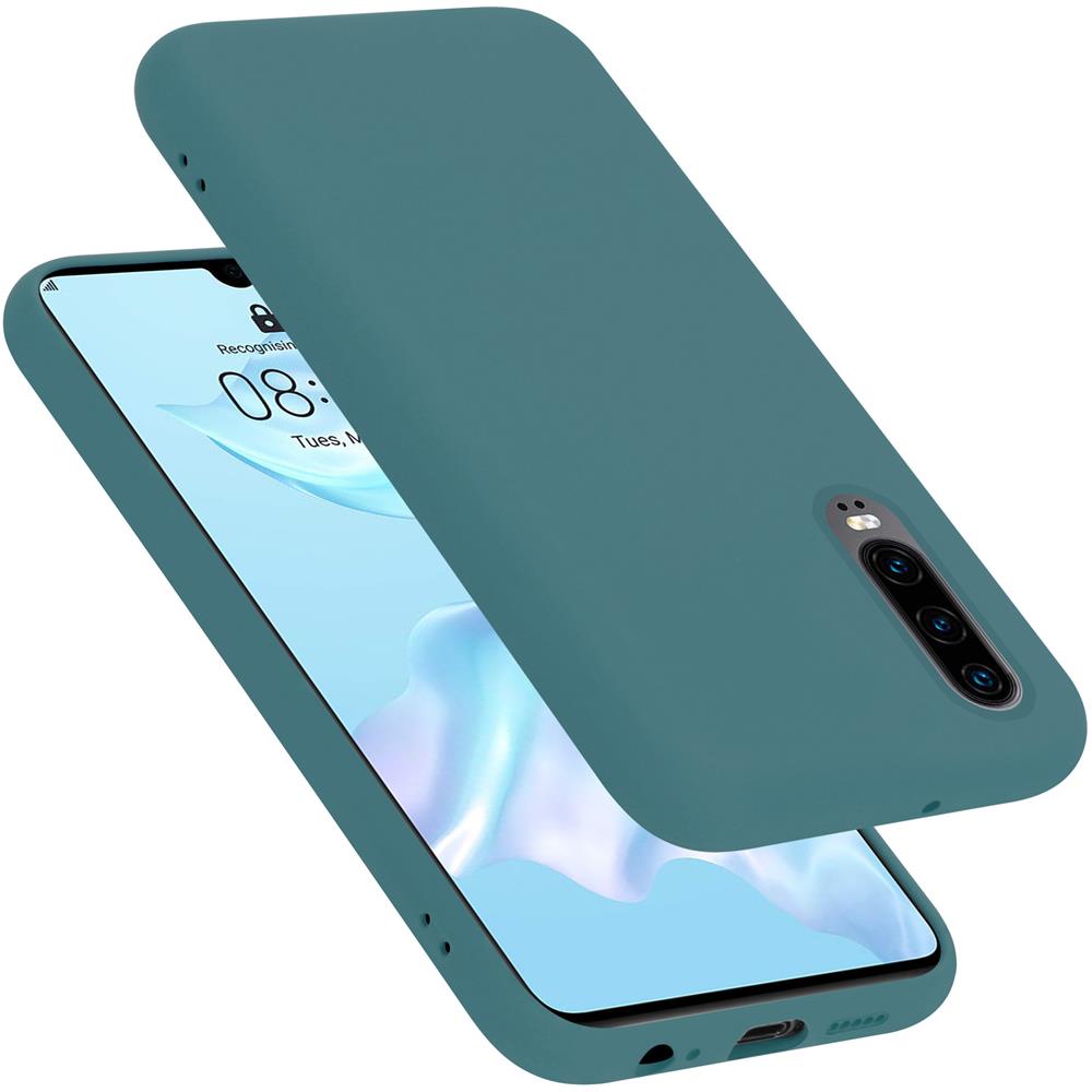 Cadorabo Custodia Compatibile Con Huawei P30 In Liquid Verde - Coperchio Protettivo In Silicone Tpu Flessibile - Foto 1