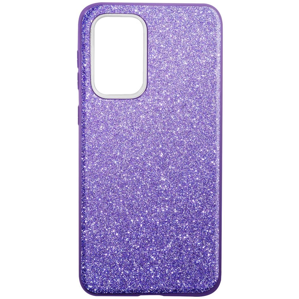 Cover Samsung Galaxy A33 5g Semi-rigida Con Paillette Amovibili Viola - Foto 1
