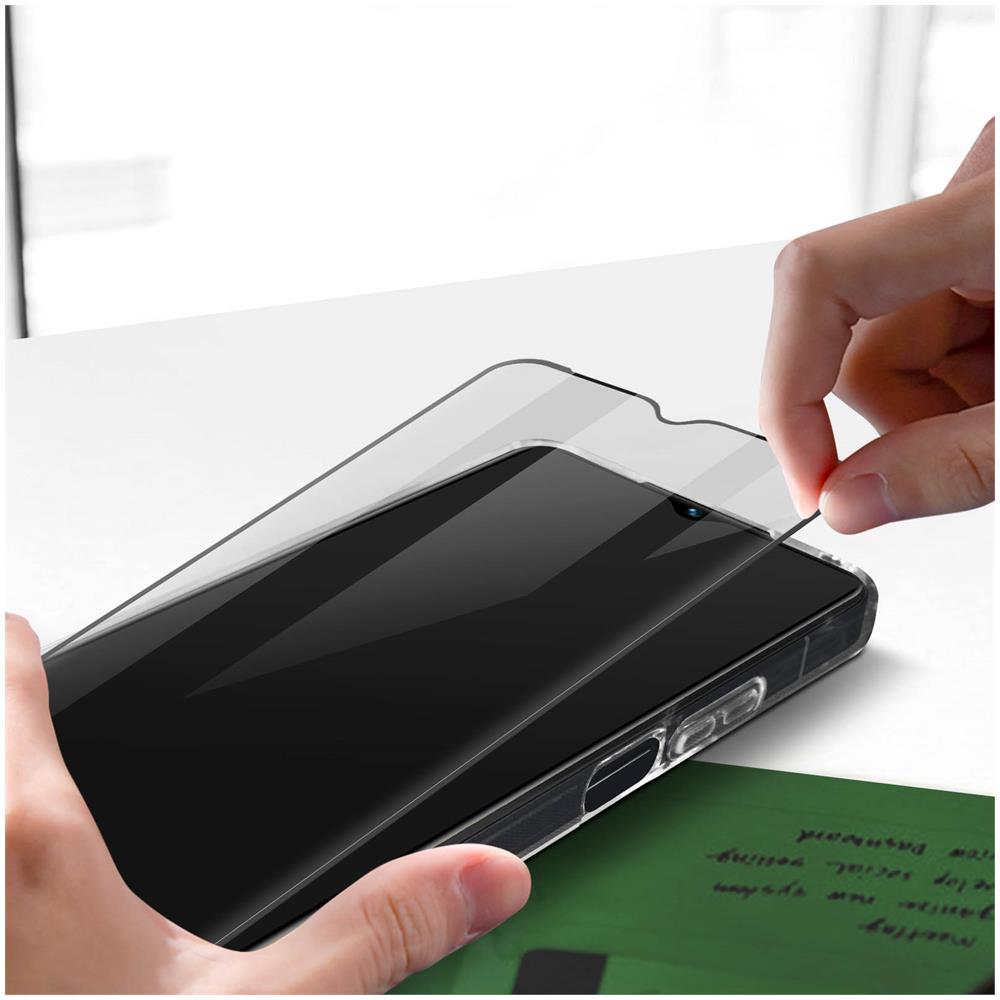 Cover Per Vivo Y22s / Y35 Silicone Trasparente + Vetro Temperato 9h Nero - Foto 2