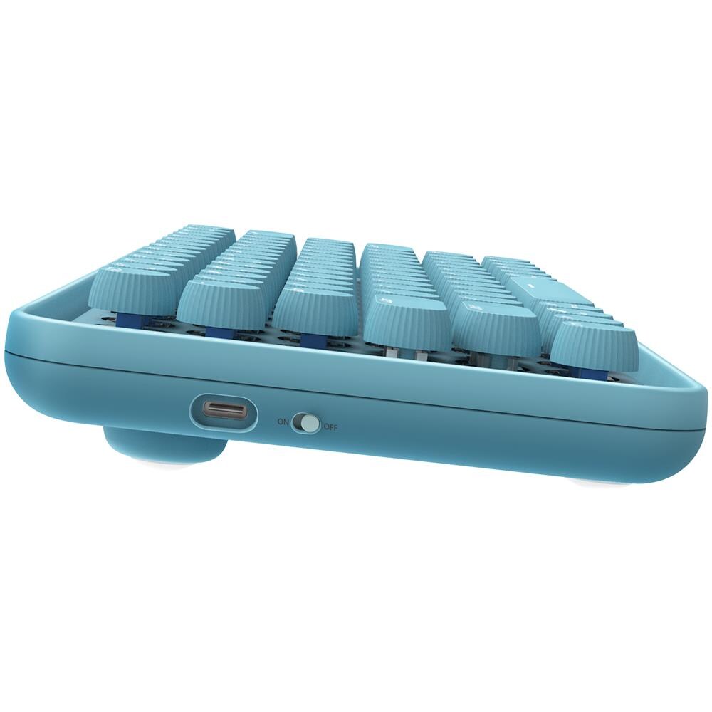 Tastiera USB + RF Wireless + Bluetooth 00217399 (Layout Tedesco) Colore Blu - Foto 5