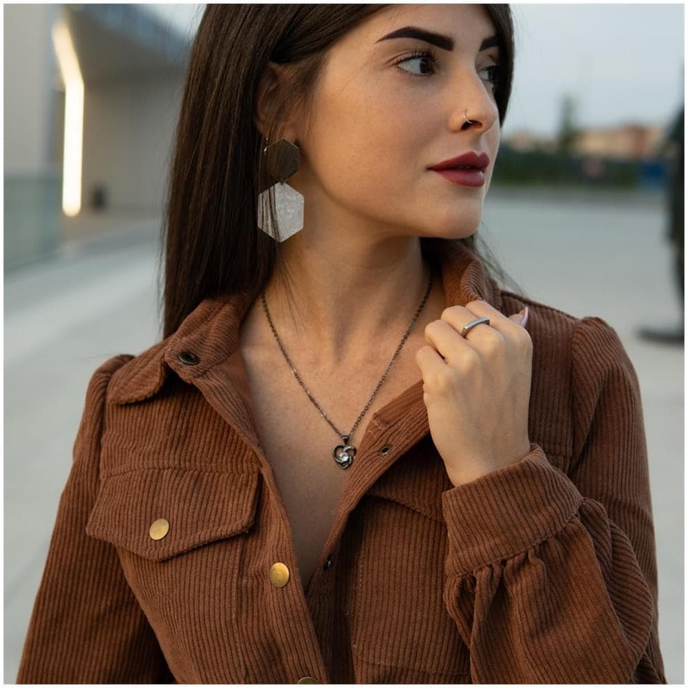 Collana in Argento Sterling "Emotion" 45-50cm Nero - Foto 2