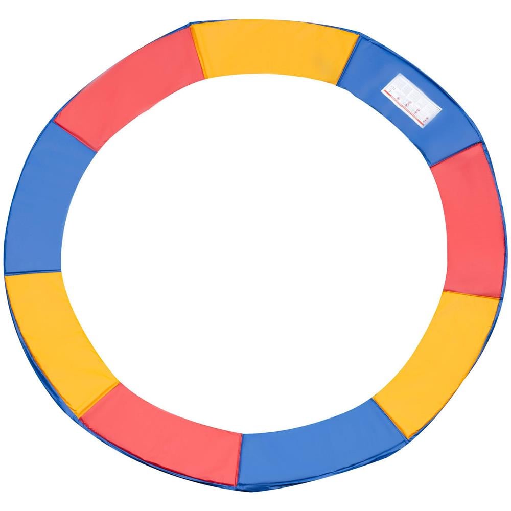 Copertura Imbottita Bordo Trampolino, Protezione per Tappeto Elastico in PVC Rosso Blu Giallo (?305cm) - Foto 1