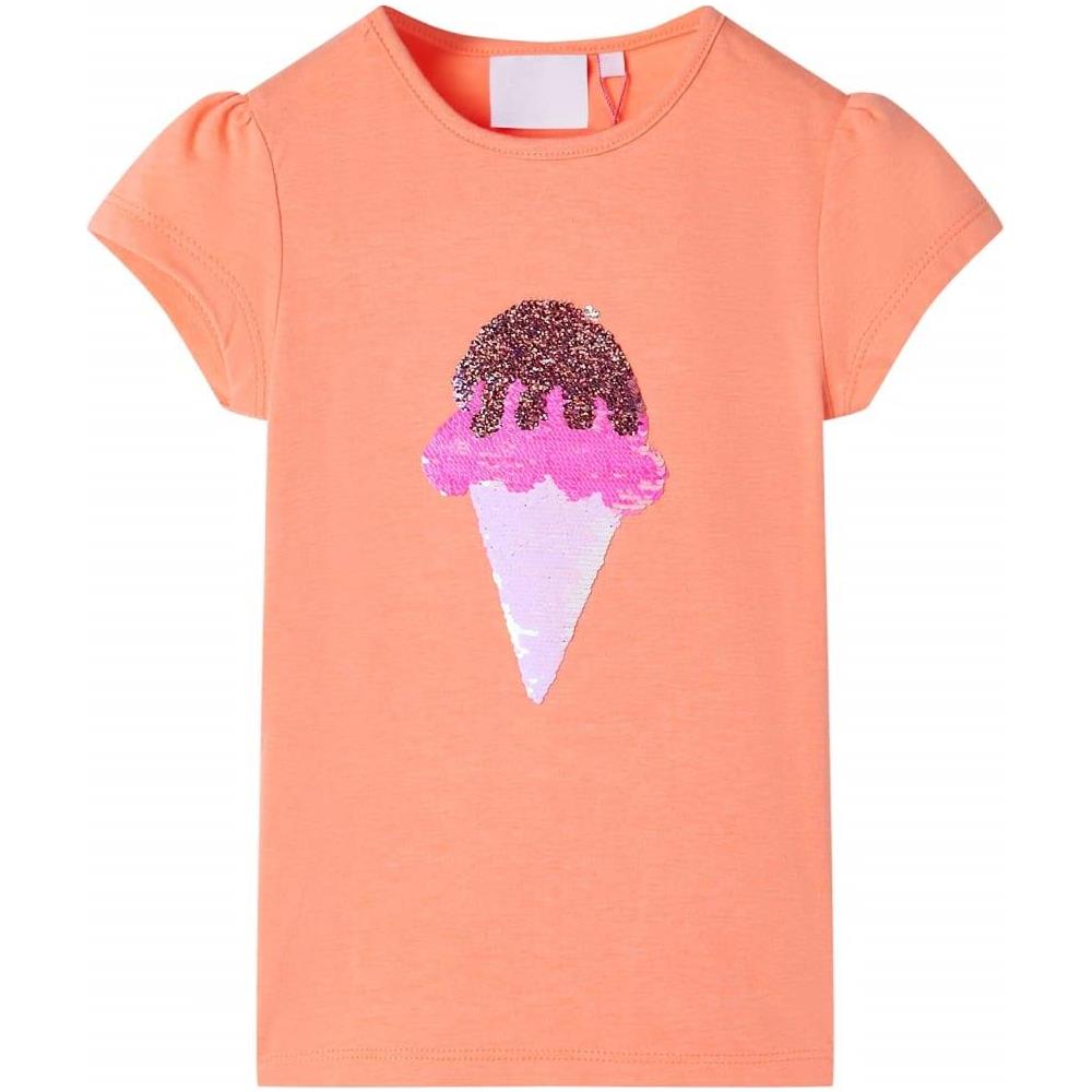 Maglietta da Bambina Arancione Neon 140 - Foto 1
