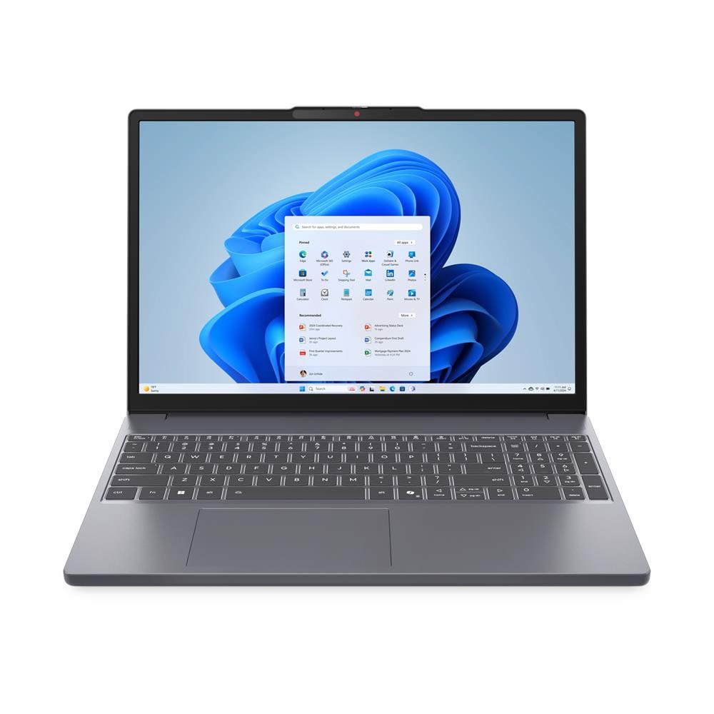 IdeaPad Slim 3 15IRH10R Intel Core 7 240H Computer portatile 38,9 cm (15.3") WUXGA 16 GB DDR5-SDRAM 512 GB SSD Wi-Fi 6 (802.11ax) Windows 11 Home Italiano Grigio - Foto 1