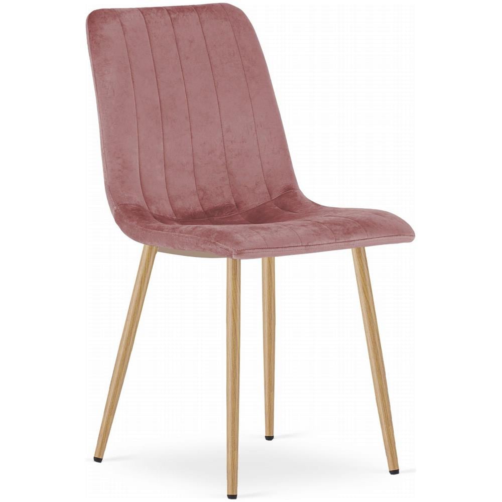 Sedia JEWA - Velluto rosa, design ergonomico, soggiorno /ufficio - Foto 1