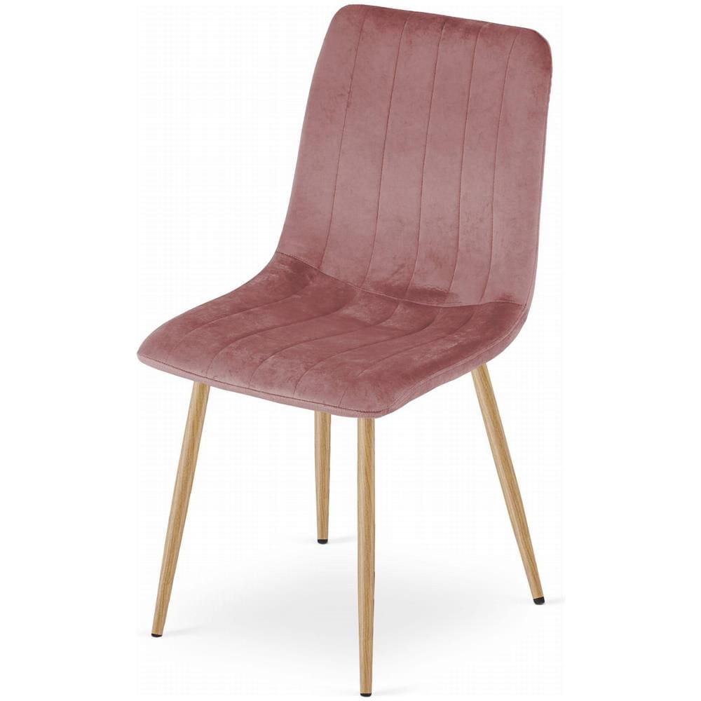 Sedia JEWA - Velluto rosa, design ergonomico, soggiorno /ufficio - Foto 2