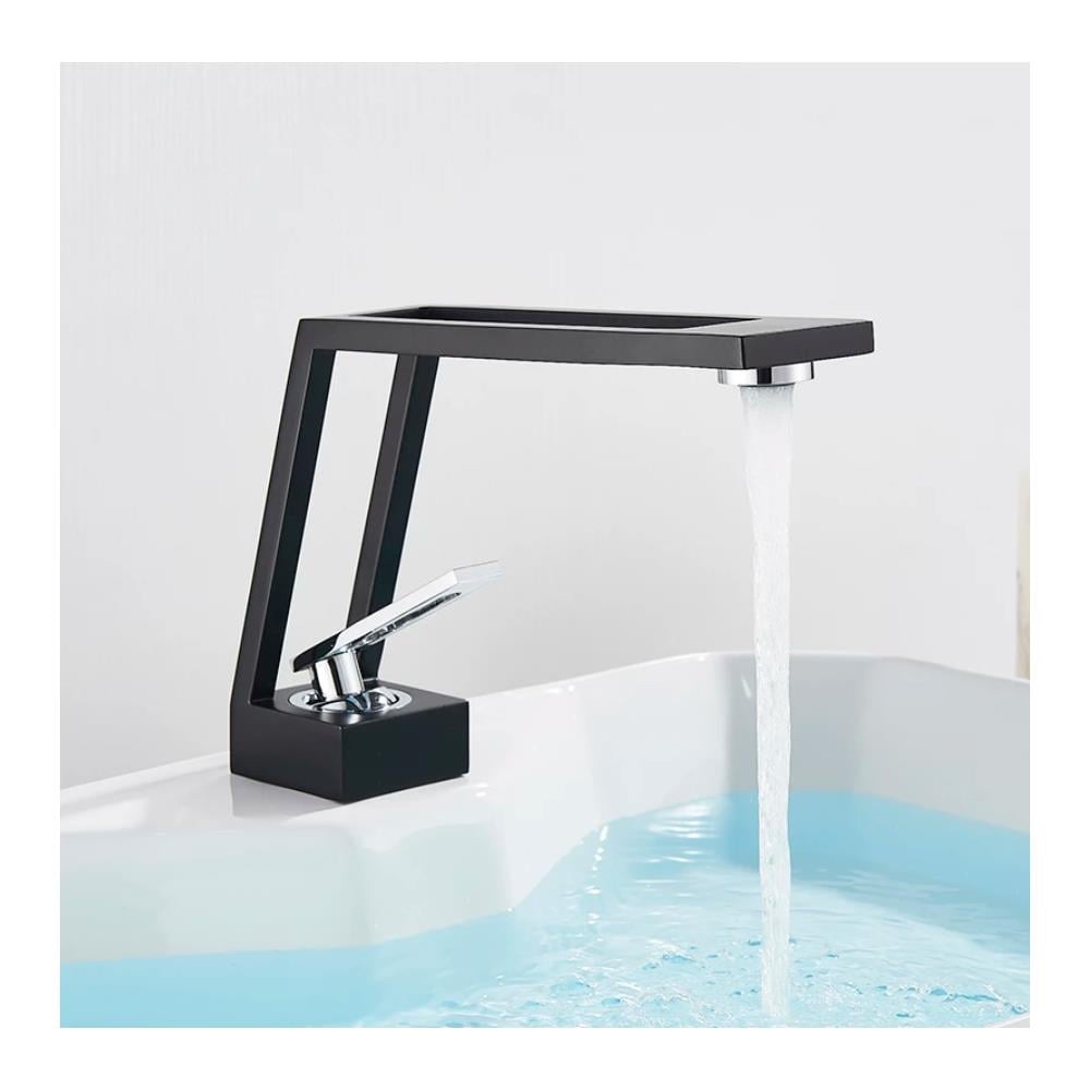 Rubinetto per lavabo da bagno, Blackswan, tipo M26, modello nero opaco, misura 15 cm - Foto 2